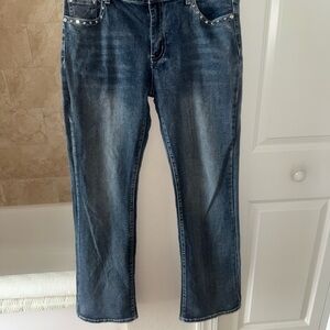 Platinum Plus jewel trimmed jeans